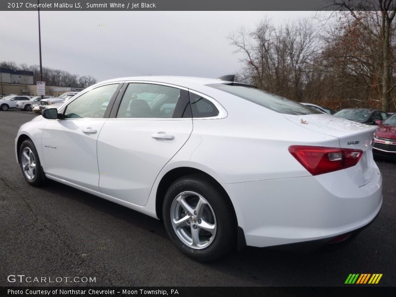 Summit White / Jet Black 2017 Chevrolet Malibu LS