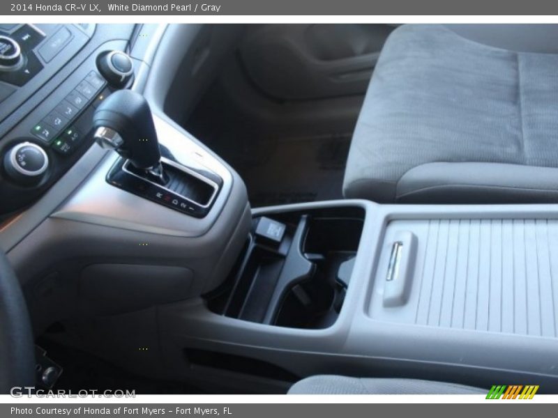 White Diamond Pearl / Gray 2014 Honda CR-V LX