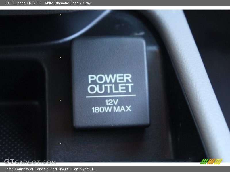 White Diamond Pearl / Gray 2014 Honda CR-V LX