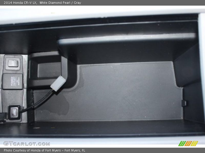 White Diamond Pearl / Gray 2014 Honda CR-V LX