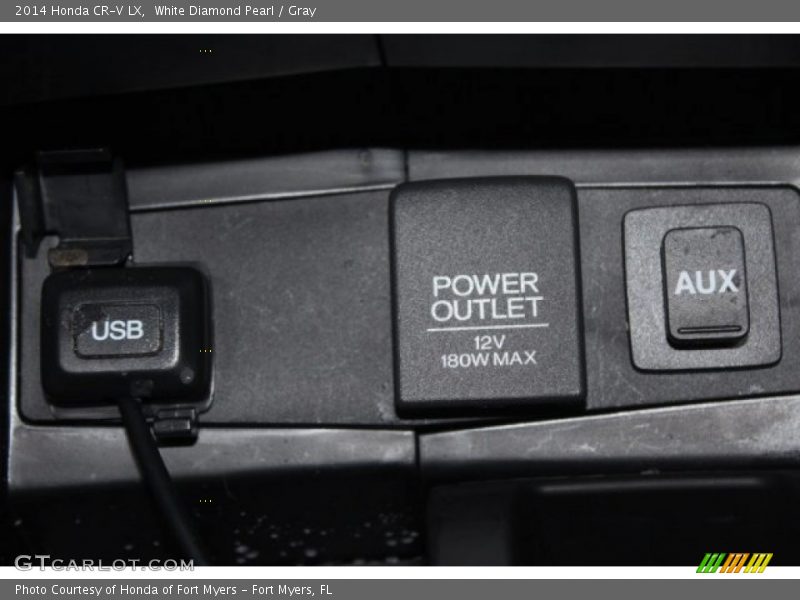 White Diamond Pearl / Gray 2014 Honda CR-V LX