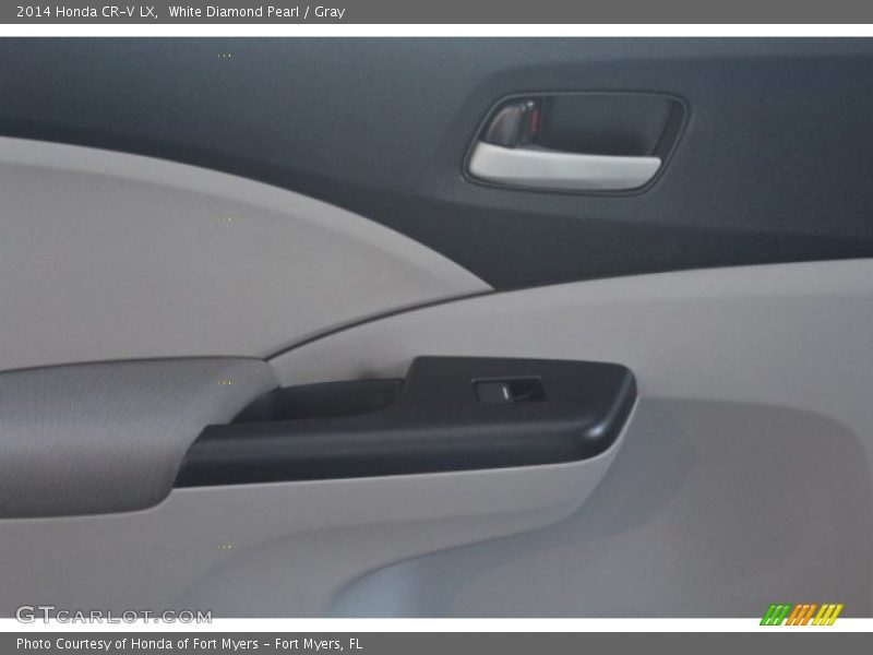 White Diamond Pearl / Gray 2014 Honda CR-V LX