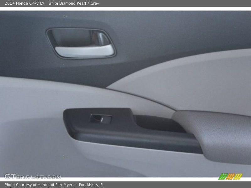White Diamond Pearl / Gray 2014 Honda CR-V LX