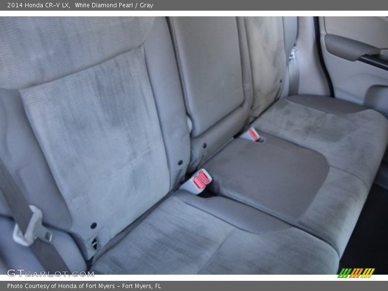 White Diamond Pearl / Gray 2014 Honda CR-V LX