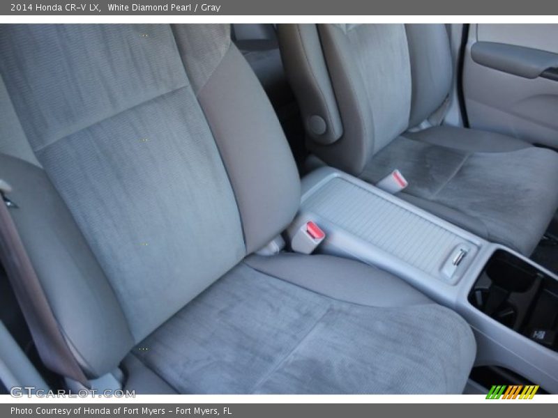 White Diamond Pearl / Gray 2014 Honda CR-V LX
