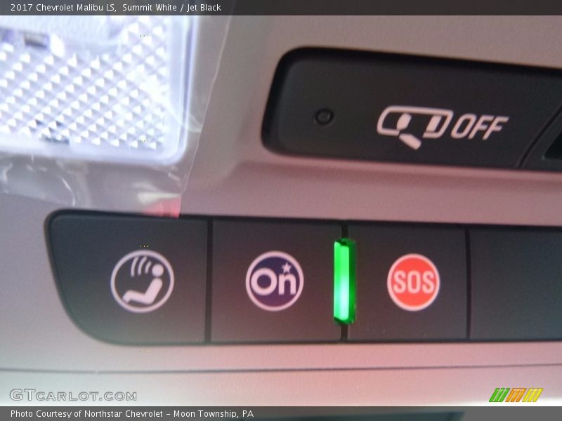 Summit White / Jet Black 2017 Chevrolet Malibu LS