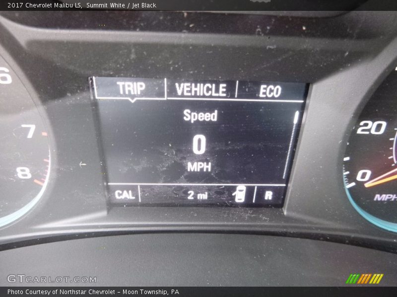Summit White / Jet Black 2017 Chevrolet Malibu LS