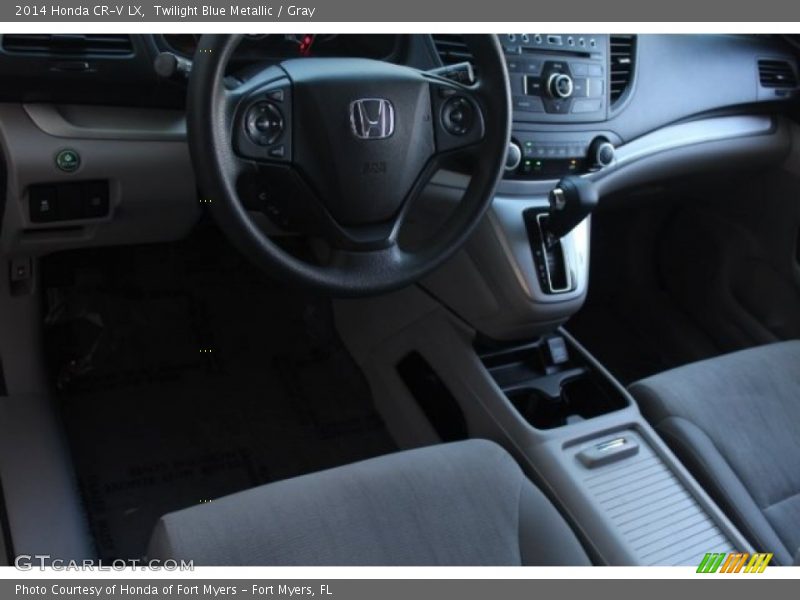 Twilight Blue Metallic / Gray 2014 Honda CR-V LX