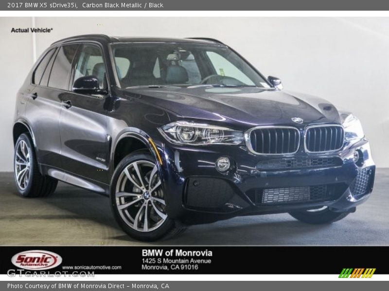 Carbon Black Metallic / Black 2017 BMW X5 sDrive35i