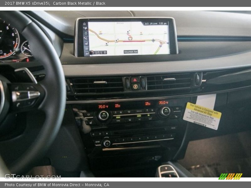 Carbon Black Metallic / Black 2017 BMW X5 sDrive35i