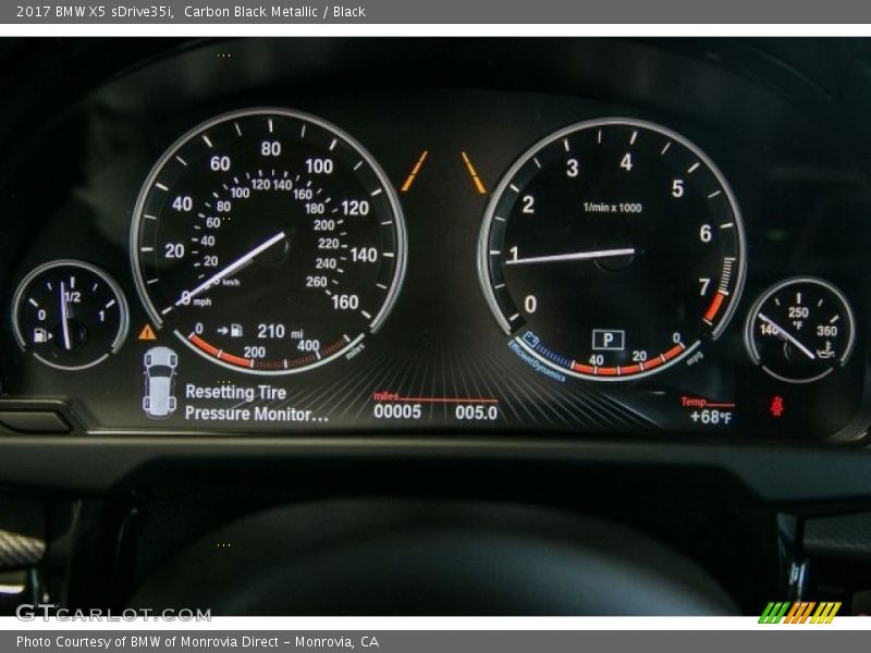 Carbon Black Metallic / Black 2017 BMW X5 sDrive35i