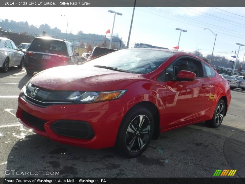 Rallye Red / Gray 2014 Honda Civic EX Coupe
