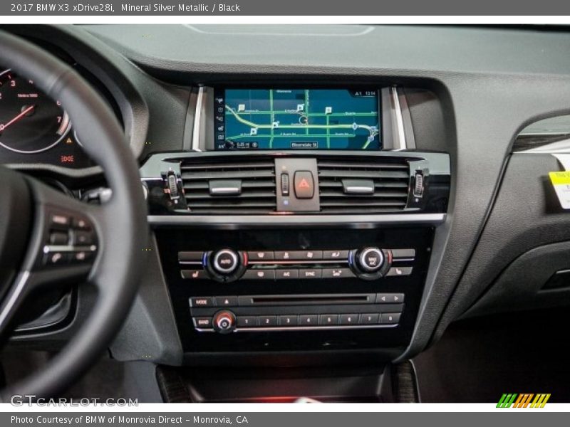 Mineral Silver Metallic / Black 2017 BMW X3 xDrive28i