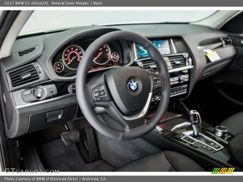 Mineral Silver Metallic / Black 2017 BMW X3 xDrive28i