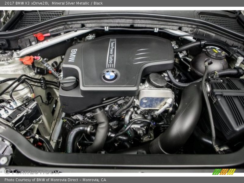 Mineral Silver Metallic / Black 2017 BMW X3 xDrive28i