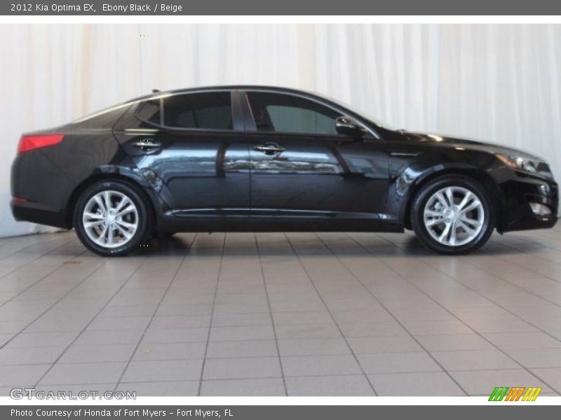 Ebony Black / Beige 2012 Kia Optima EX