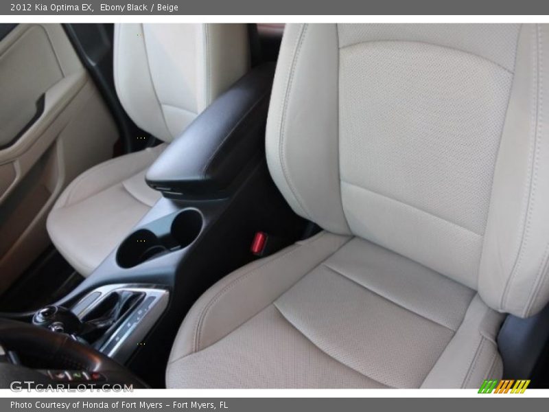 Ebony Black / Beige 2012 Kia Optima EX