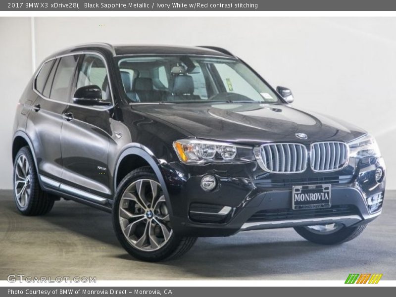 Front 3/4 View of 2017 X3 xDrive28i