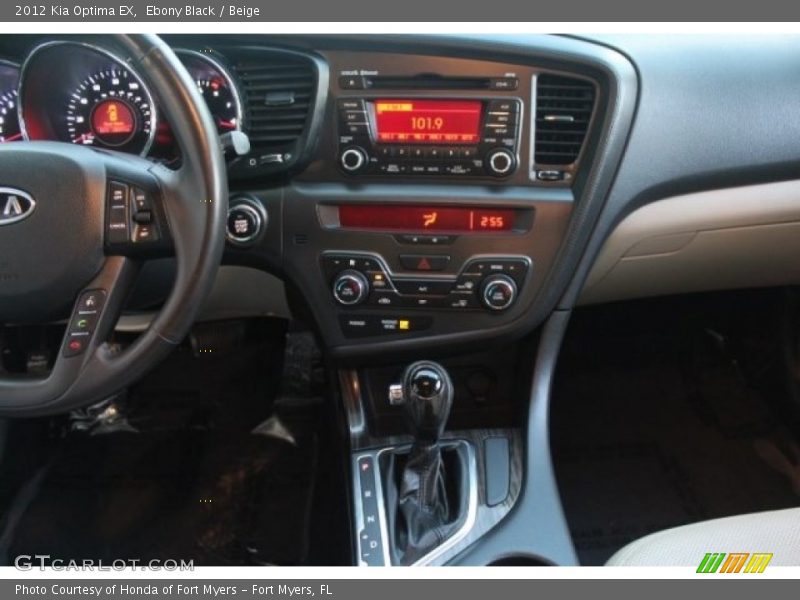 Ebony Black / Beige 2012 Kia Optima EX