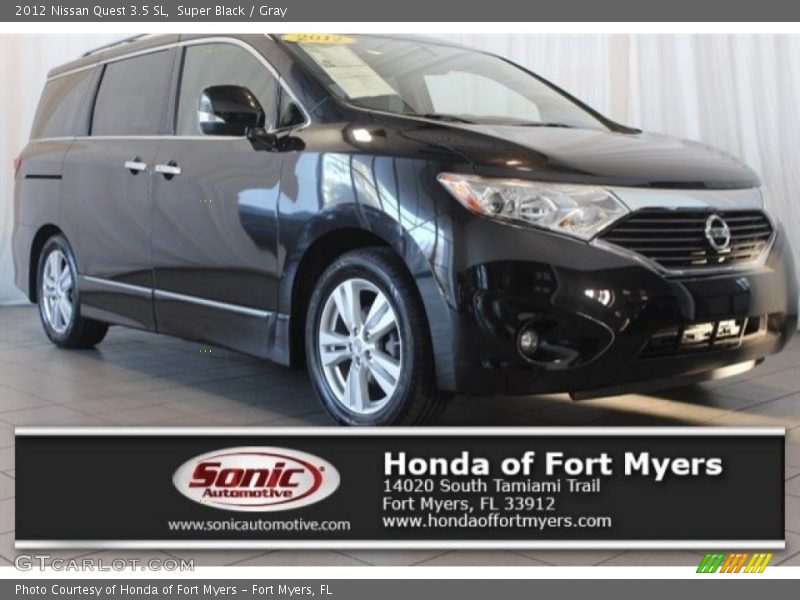 Super Black / Gray 2012 Nissan Quest 3.5 SL