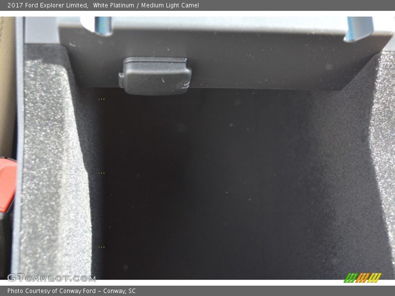 White Platinum / Medium Light Camel 2017 Ford Explorer Limited