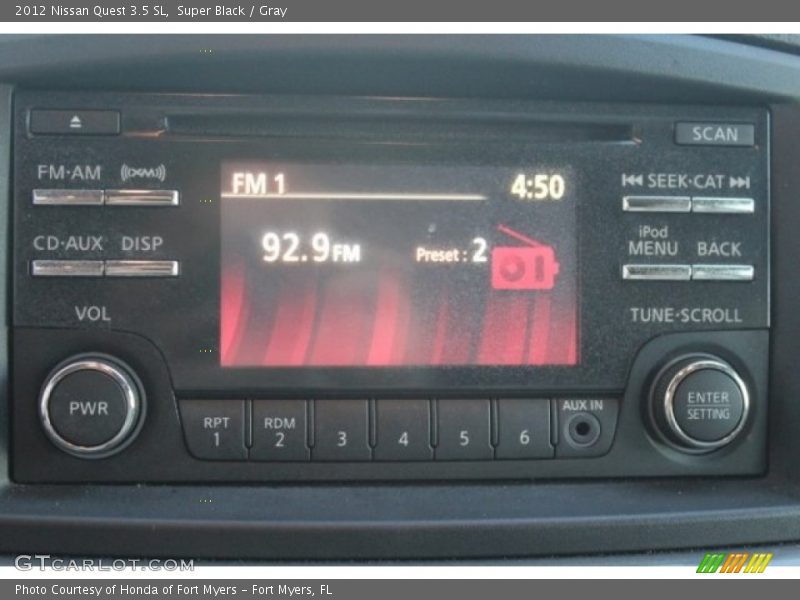 Super Black / Gray 2012 Nissan Quest 3.5 SL