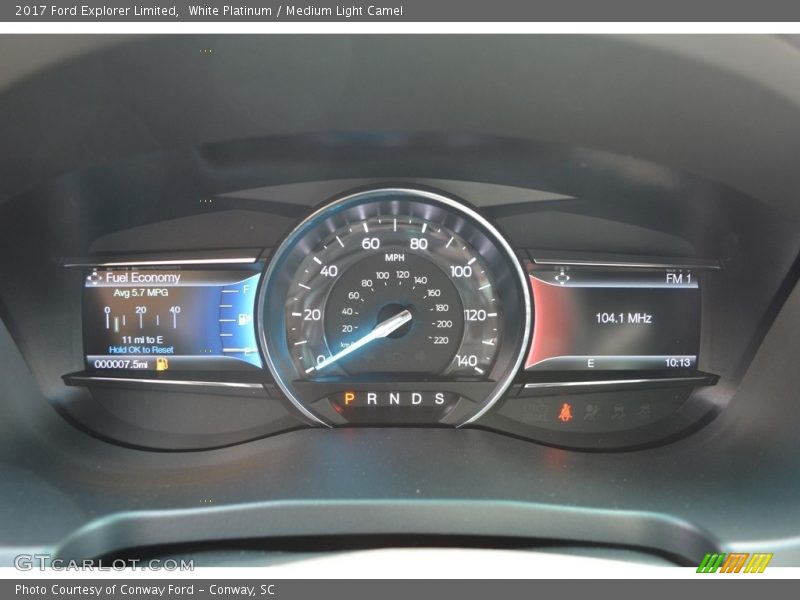  2017 Explorer Limited Limited Gauges