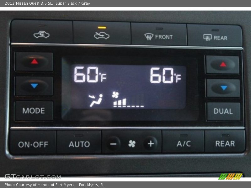 Super Black / Gray 2012 Nissan Quest 3.5 SL