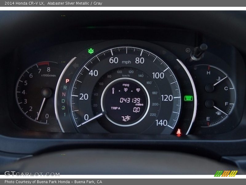Alabaster Silver Metallic / Gray 2014 Honda CR-V LX