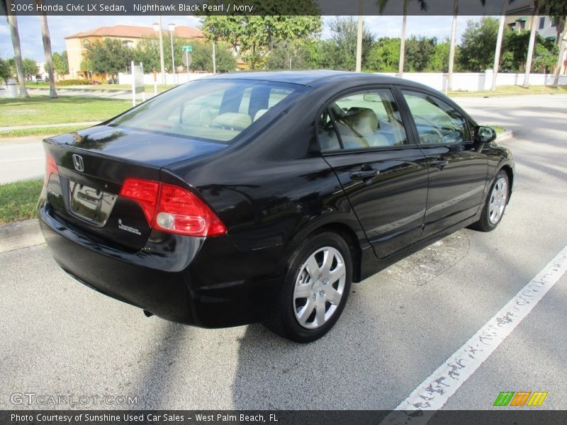 Nighthawk Black Pearl / Ivory 2006 Honda Civic LX Sedan