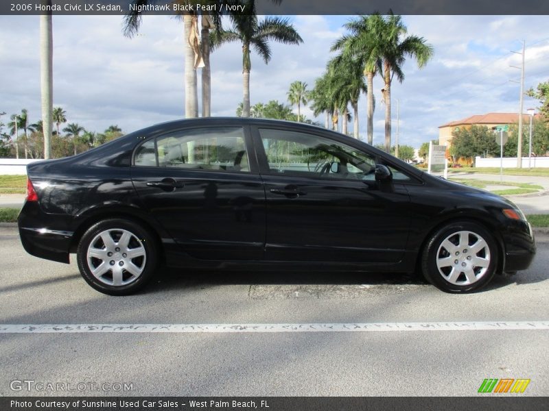 Nighthawk Black Pearl / Ivory 2006 Honda Civic LX Sedan