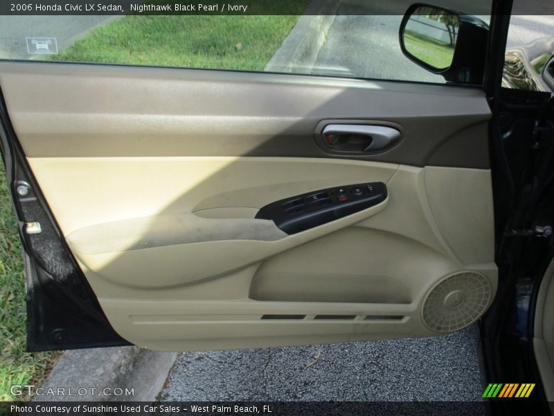 Nighthawk Black Pearl / Ivory 2006 Honda Civic LX Sedan
