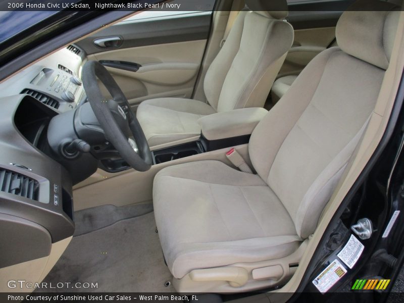 Nighthawk Black Pearl / Ivory 2006 Honda Civic LX Sedan