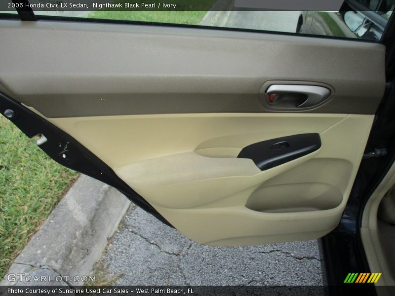 Nighthawk Black Pearl / Ivory 2006 Honda Civic LX Sedan
