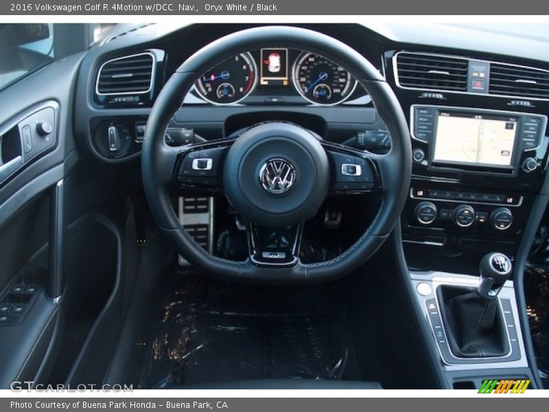 Oryx White / Black 2016 Volkswagen Golf R 4Motion w/DCC. Nav.