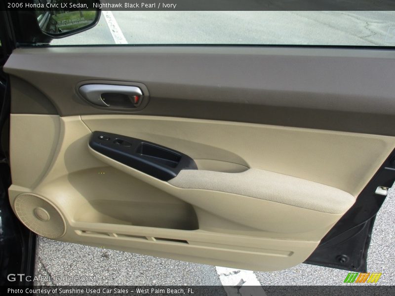 Nighthawk Black Pearl / Ivory 2006 Honda Civic LX Sedan