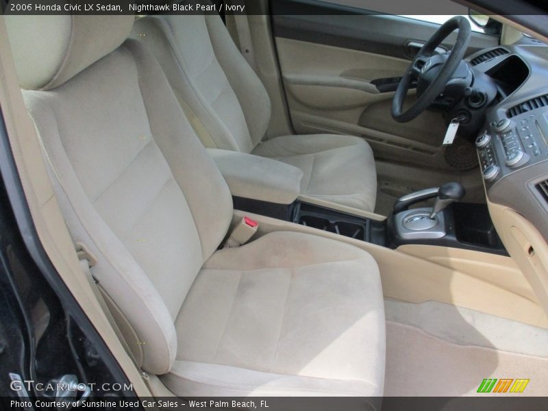 Nighthawk Black Pearl / Ivory 2006 Honda Civic LX Sedan