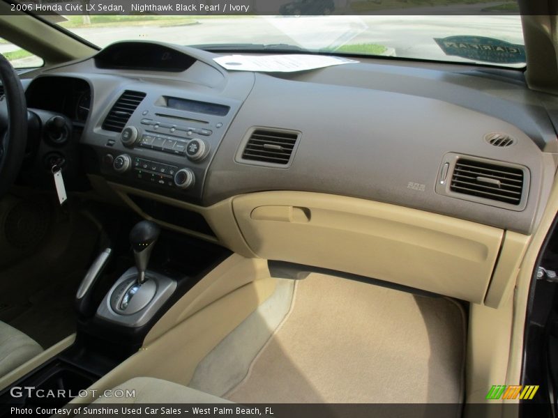 Nighthawk Black Pearl / Ivory 2006 Honda Civic LX Sedan
