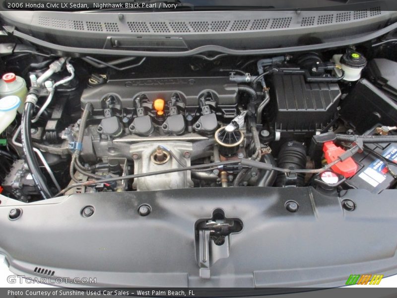 Nighthawk Black Pearl / Ivory 2006 Honda Civic LX Sedan