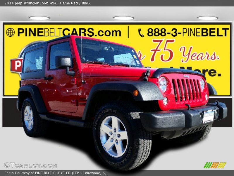 Flame Red / Black 2014 Jeep Wrangler Sport 4x4