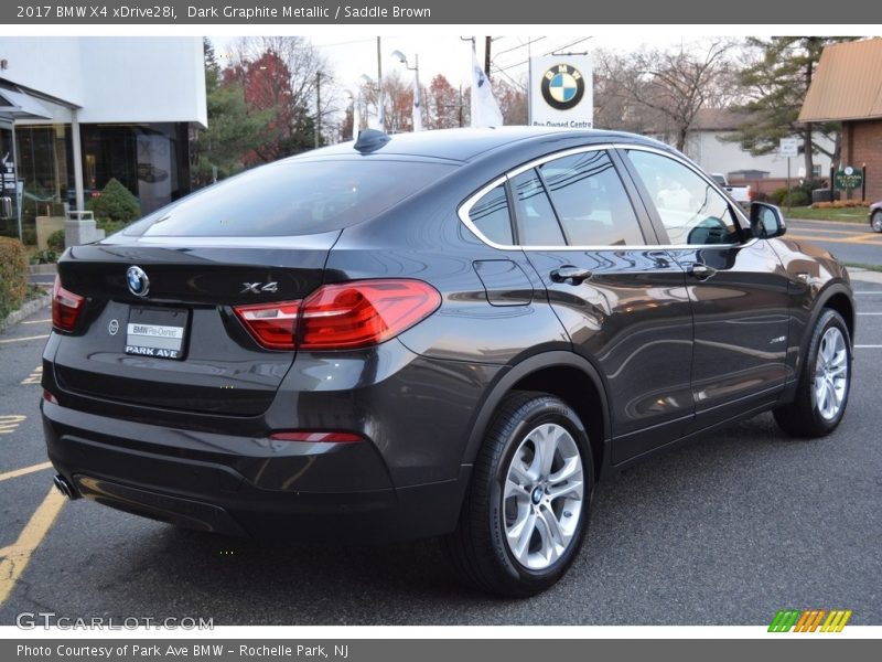 Dark Graphite Metallic / Saddle Brown 2017 BMW X4 xDrive28i