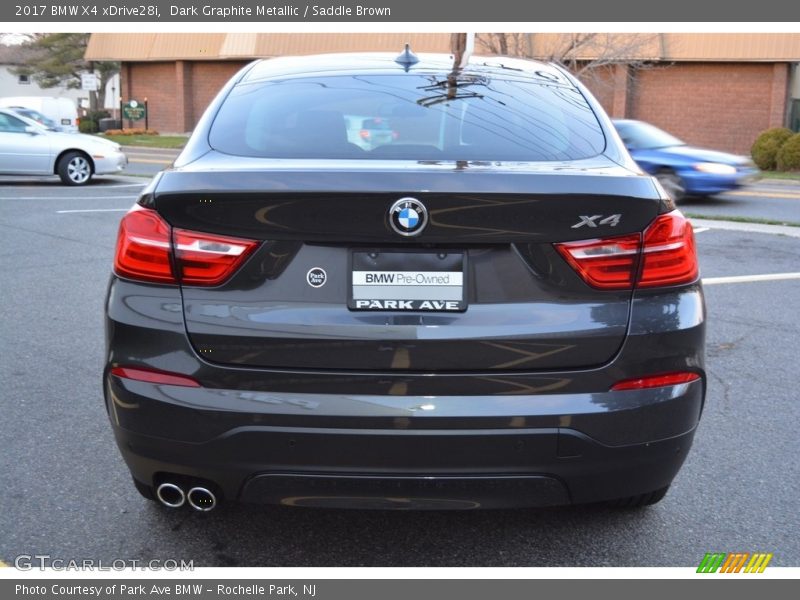 Dark Graphite Metallic / Saddle Brown 2017 BMW X4 xDrive28i