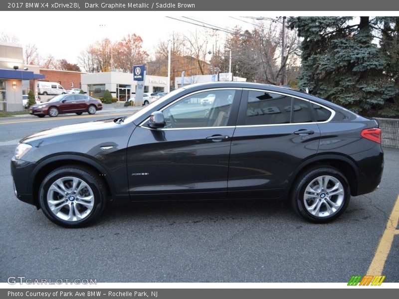 Dark Graphite Metallic / Saddle Brown 2017 BMW X4 xDrive28i