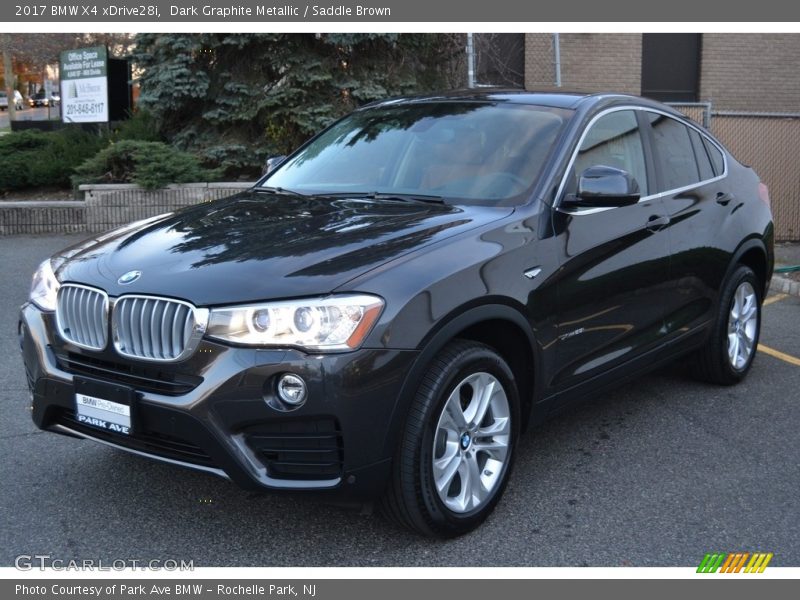 Dark Graphite Metallic / Saddle Brown 2017 BMW X4 xDrive28i