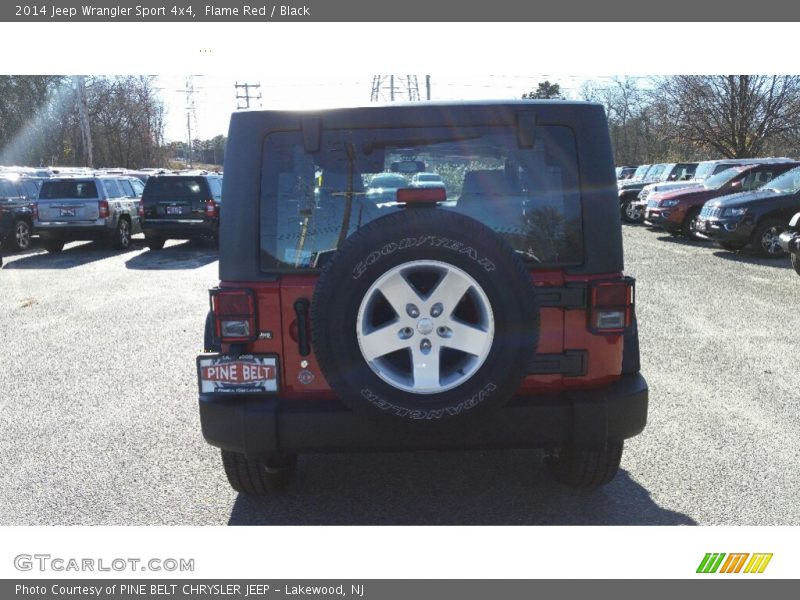 Flame Red / Black 2014 Jeep Wrangler Sport 4x4