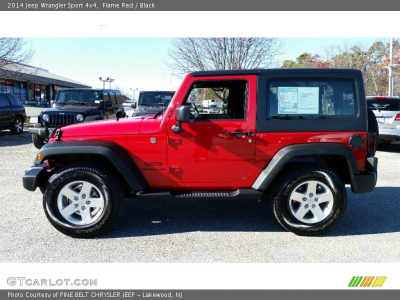 Flame Red / Black 2014 Jeep Wrangler Sport 4x4
