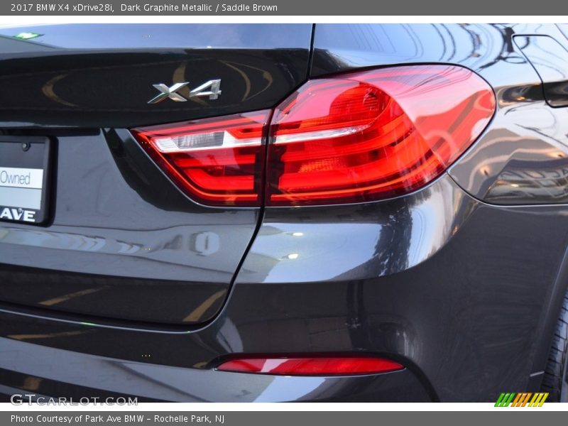 Dark Graphite Metallic / Saddle Brown 2017 BMW X4 xDrive28i