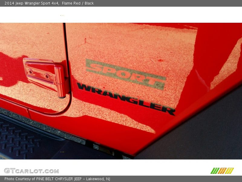 Flame Red / Black 2014 Jeep Wrangler Sport 4x4