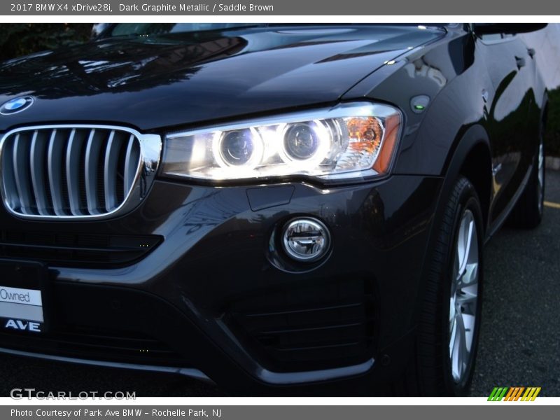 Dark Graphite Metallic / Saddle Brown 2017 BMW X4 xDrive28i