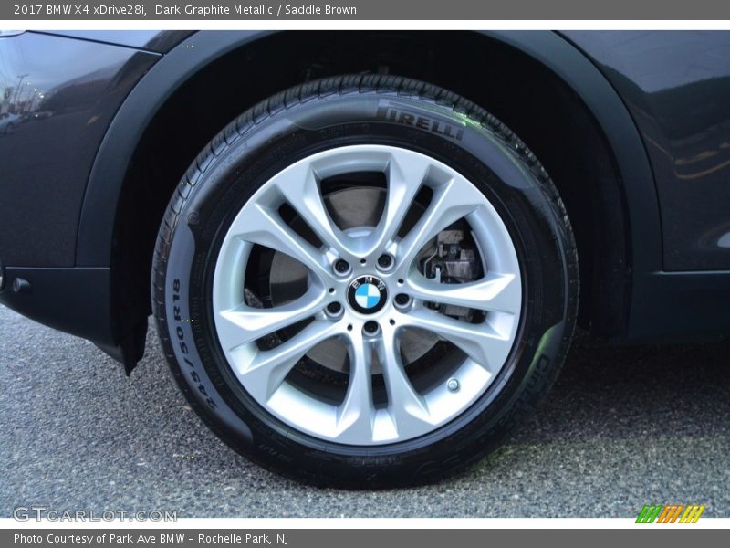 Dark Graphite Metallic / Saddle Brown 2017 BMW X4 xDrive28i